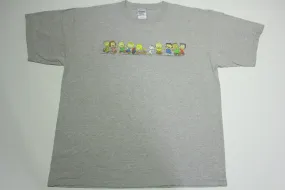 Peanuts Charlie Brown Snoopy Crew 2001 Vintage Y2K Gildan United Feature T-Shirt