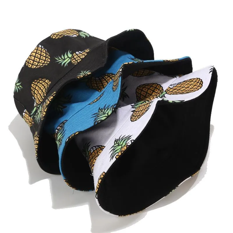 Pineapple Printed Buckle Hat