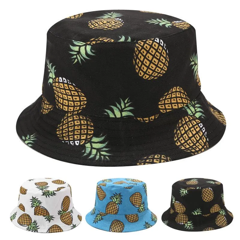 Pineapple Printed Buckle Hat