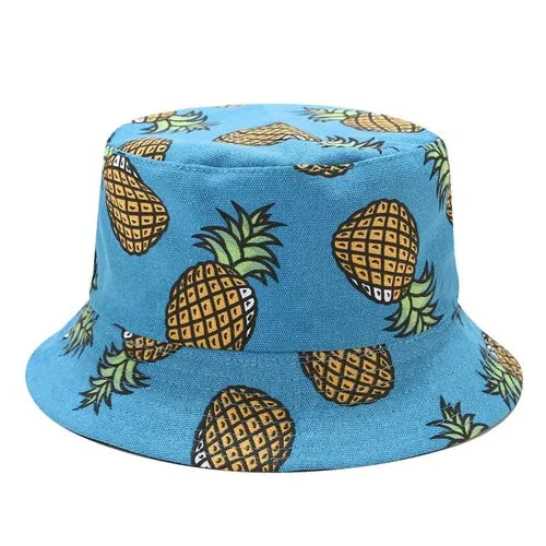 Pineapple Printed Buckle Hat