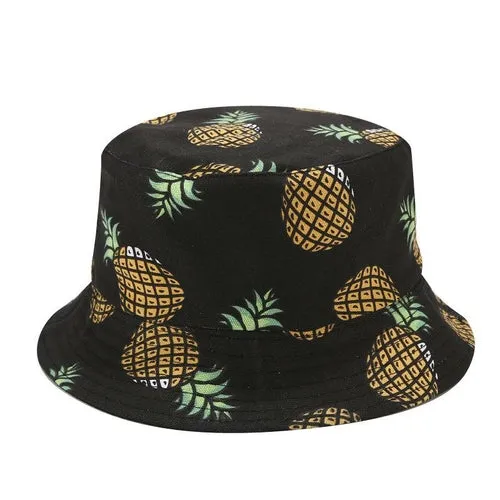 Pineapple Printed Buckle Hat