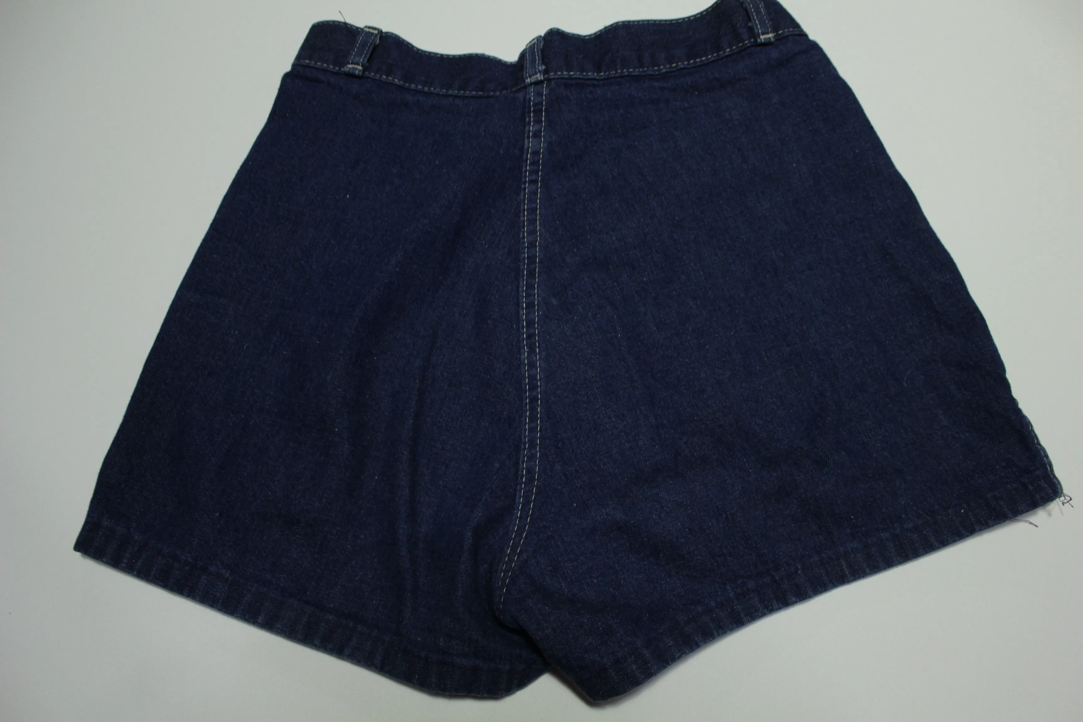 Plush Bottom Vintage 70's High Waist Jean Denim Shorts