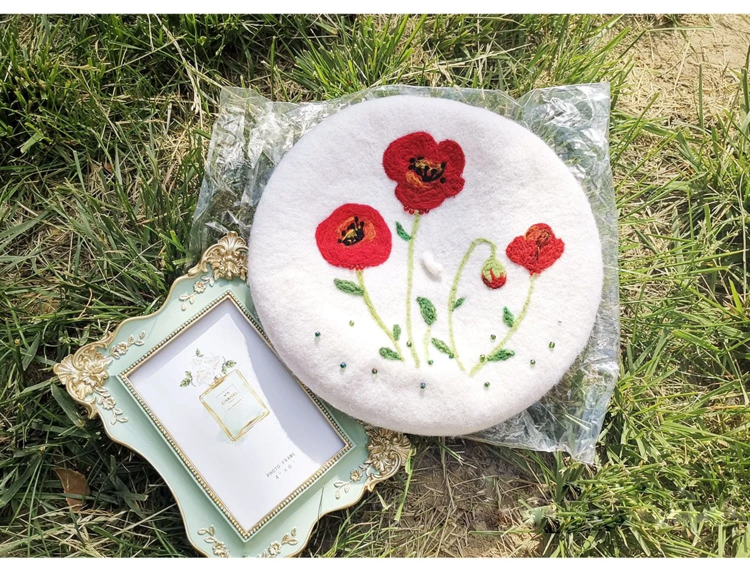 Poppy Handmade Felt Beret