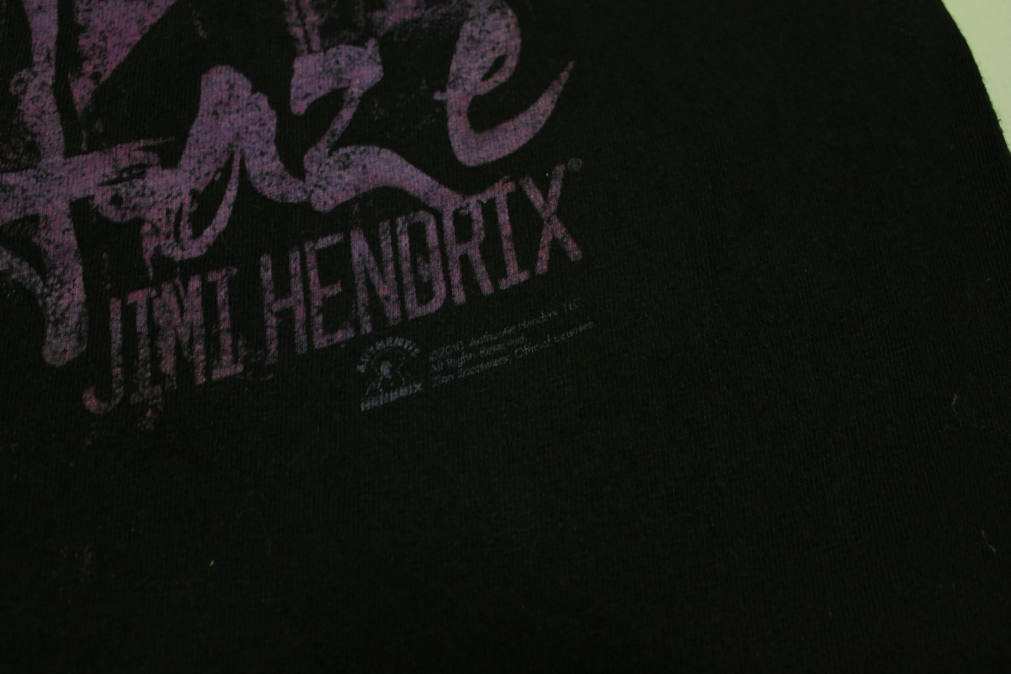 Purple Haze Jimi Hendrix Y2K Black Authentic Zion Rootswear Band T-Shirt