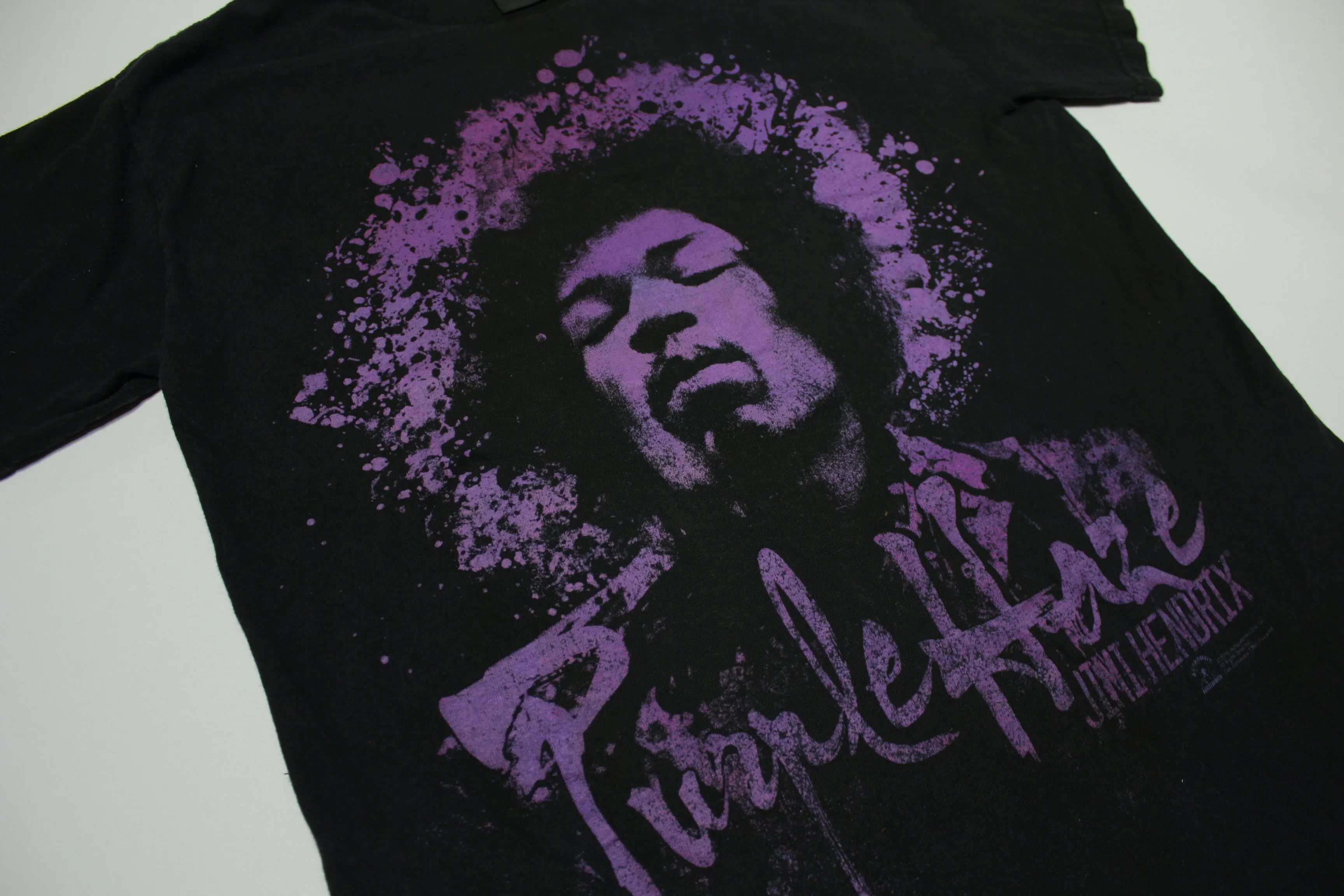 **Authentic Jimi Hendrix Purple Haze Y2K Black Band T-Shirt by Zion Rootswear**