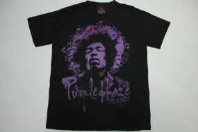 **Authentic Jimi Hendrix Purple Haze Y2K Black Band T-Shirt by Zion Rootswear**