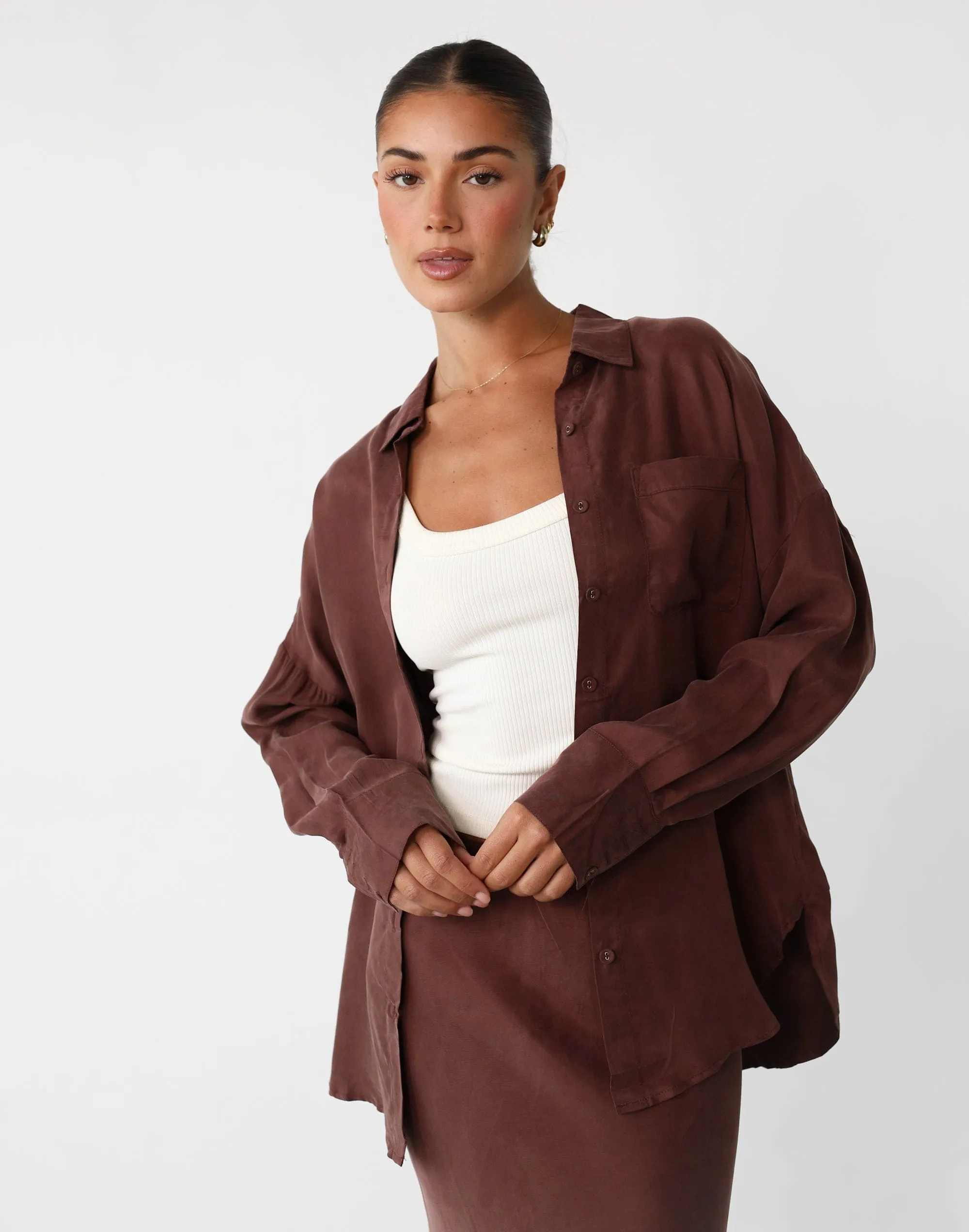 Ranna Long Sleeve Shirt (Chestnut)