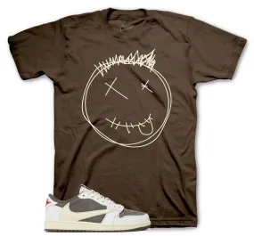 Retro 1 Reverse Mocha Smiley Shirt