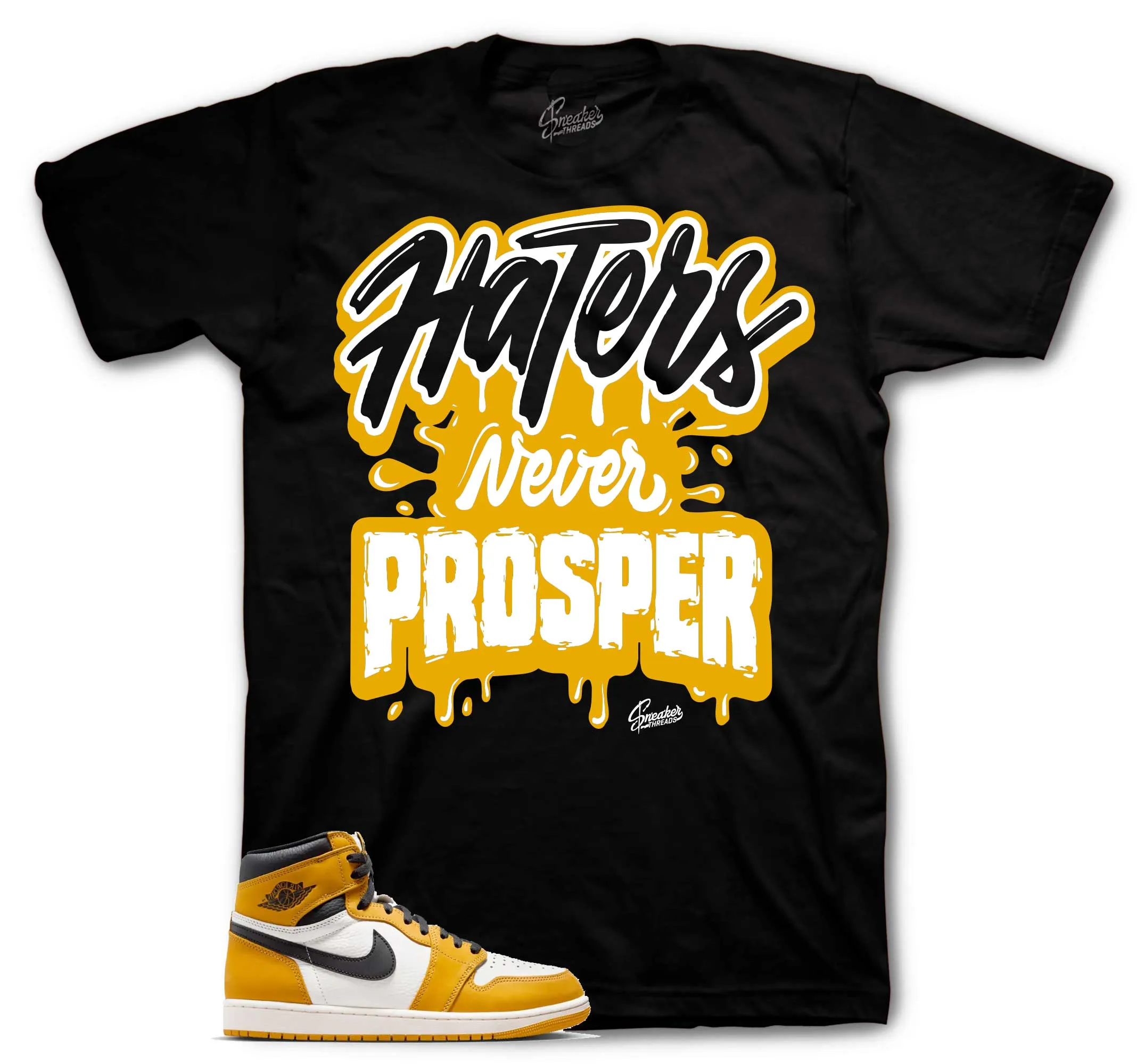 Retro 1 Yellow Ochre Shirt - Prosper - Black