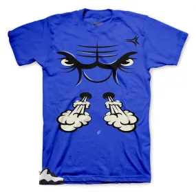 Retro 10 Orlando Shirt - Raging Face - Blue