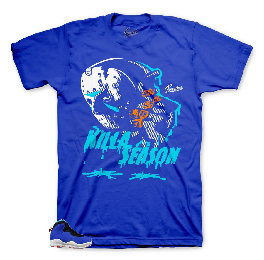 Retro 10 Tinker Shirt - Killa Season - Royal Blue