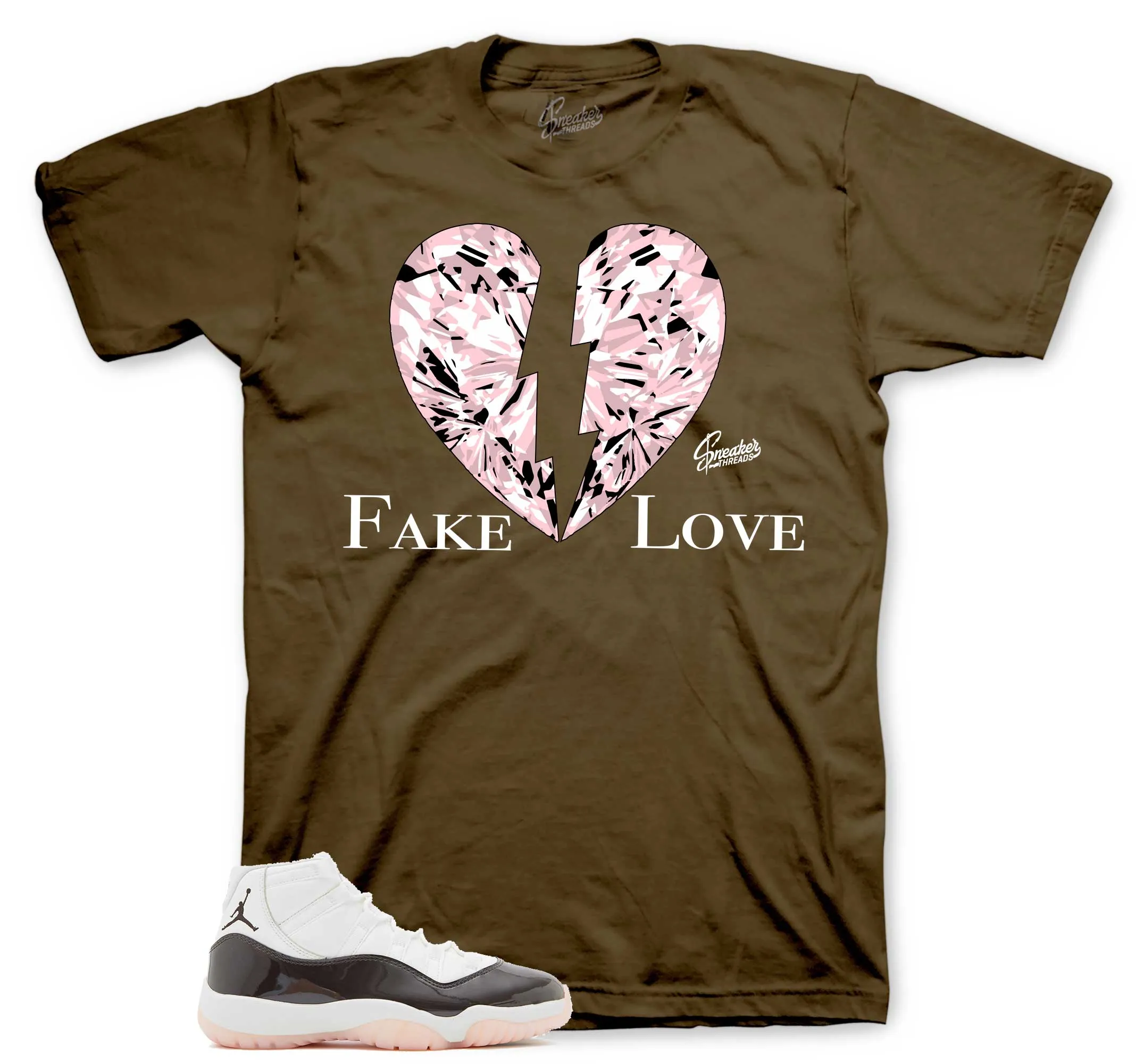 Retro 11 Neapolitan Shirt - Fake Love - Brown