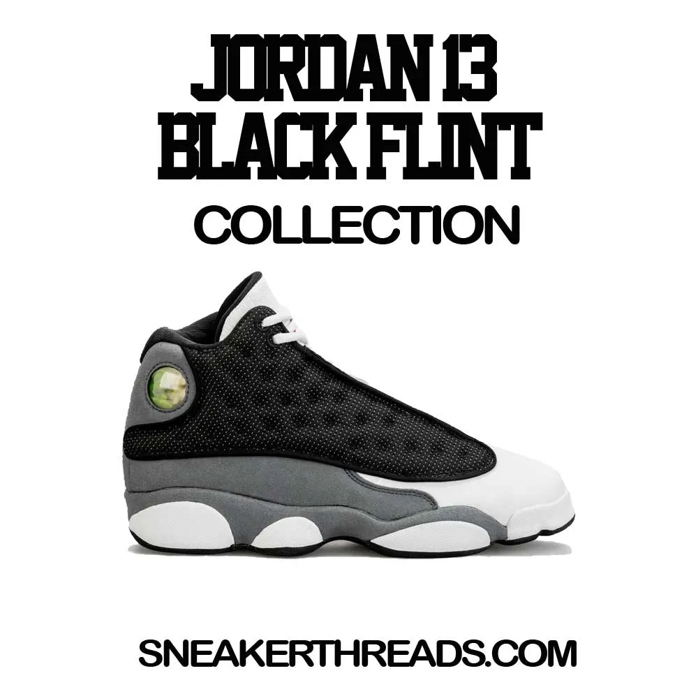 Retro 13 Black Flint Shirt - Goat - Charcoal