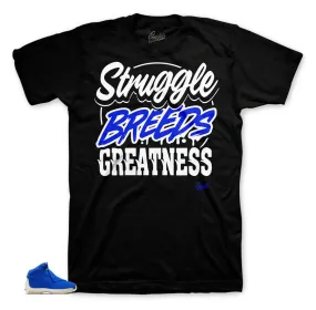 Retro 18 Blue Suede Shirt - Struggle Breeds - Black