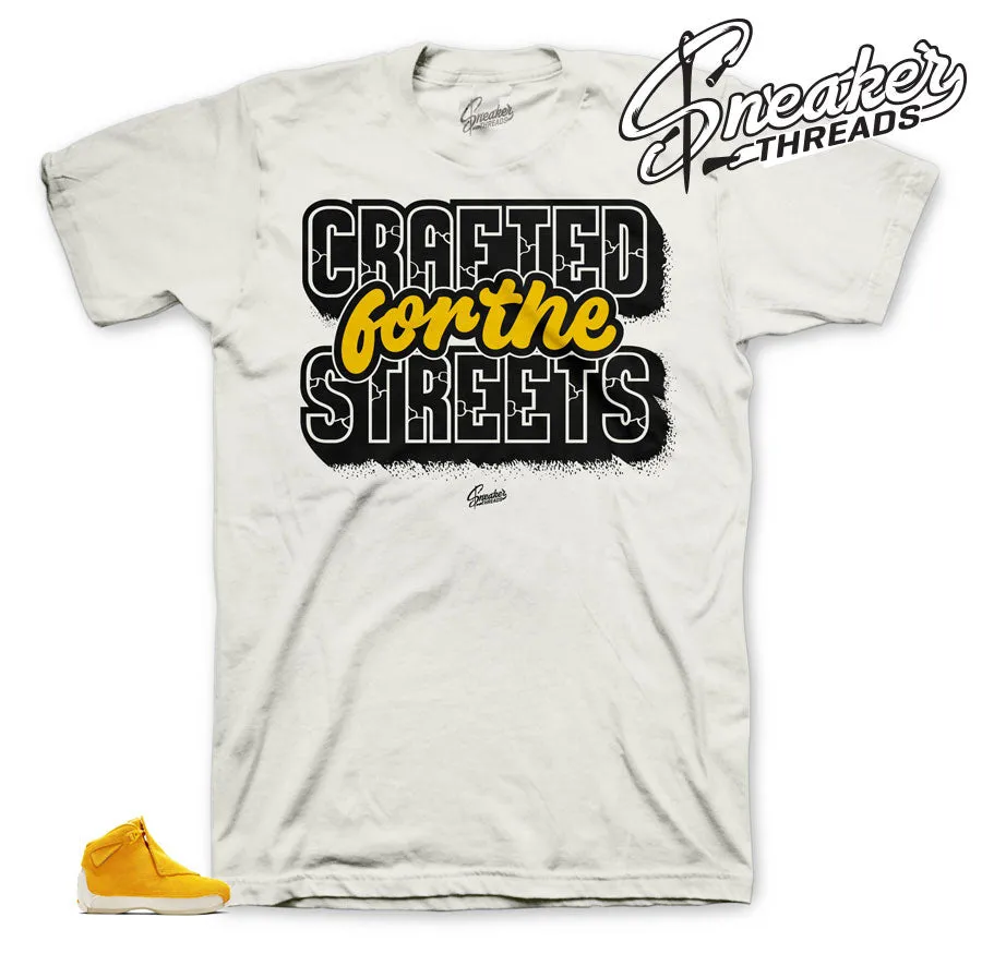 Retro 18 Yellow Suede Crafted Shirt