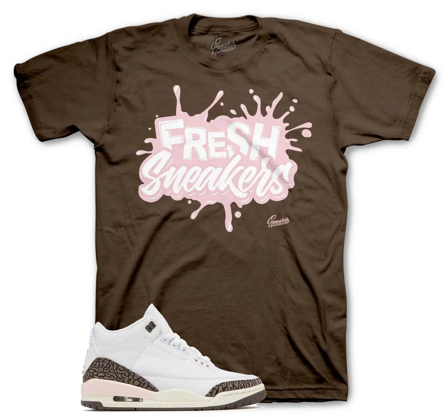 Retro 3 Neapolitan Shirt - Fresh Sneakers - Brown