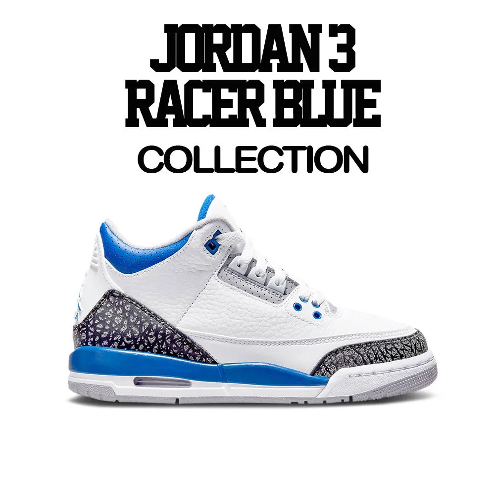 Retro 3 Racer Blue Shirt - Box Of Sneakers - White