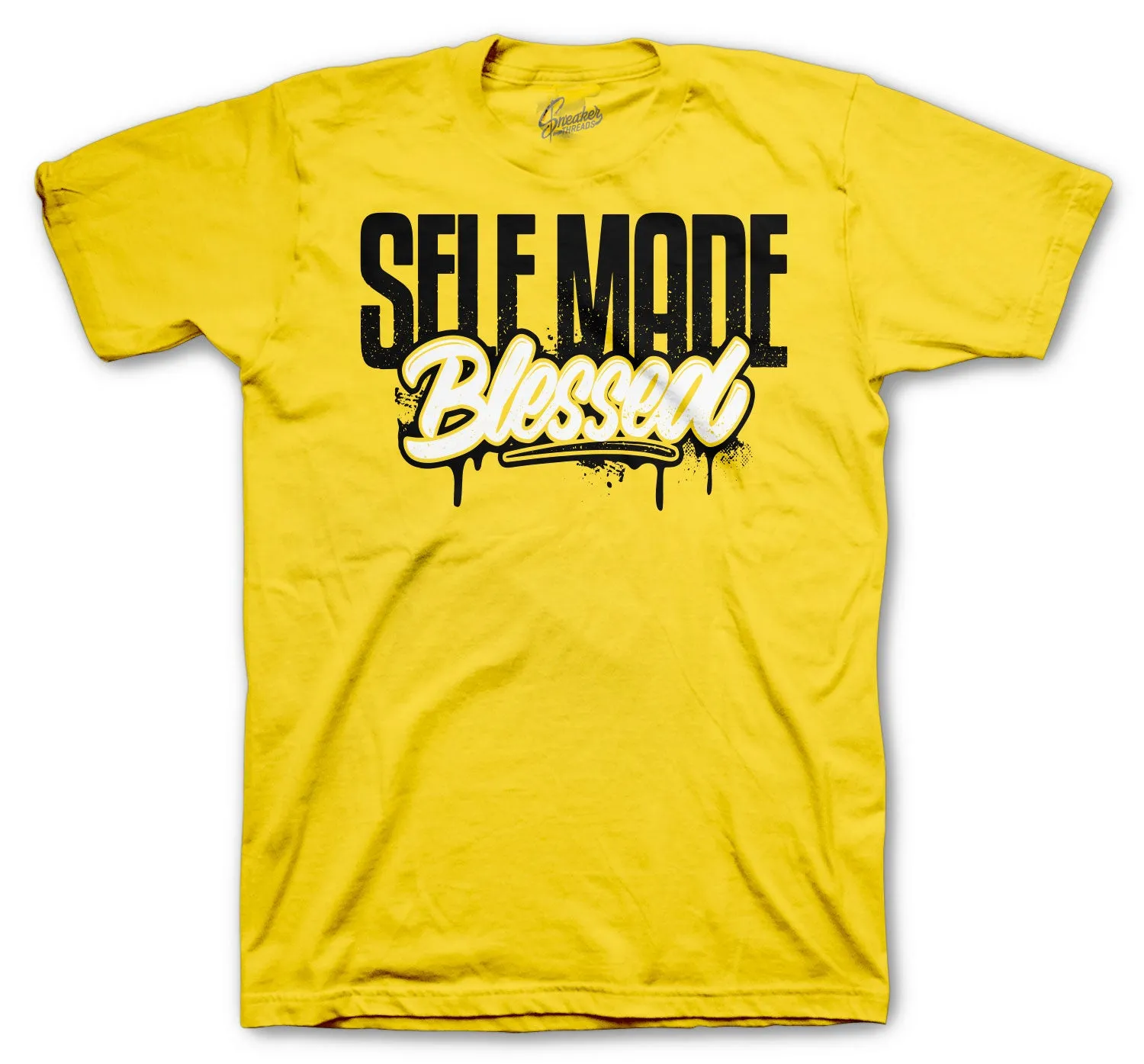 Retro 4 Lightning Shirt - Self Made - Yellow