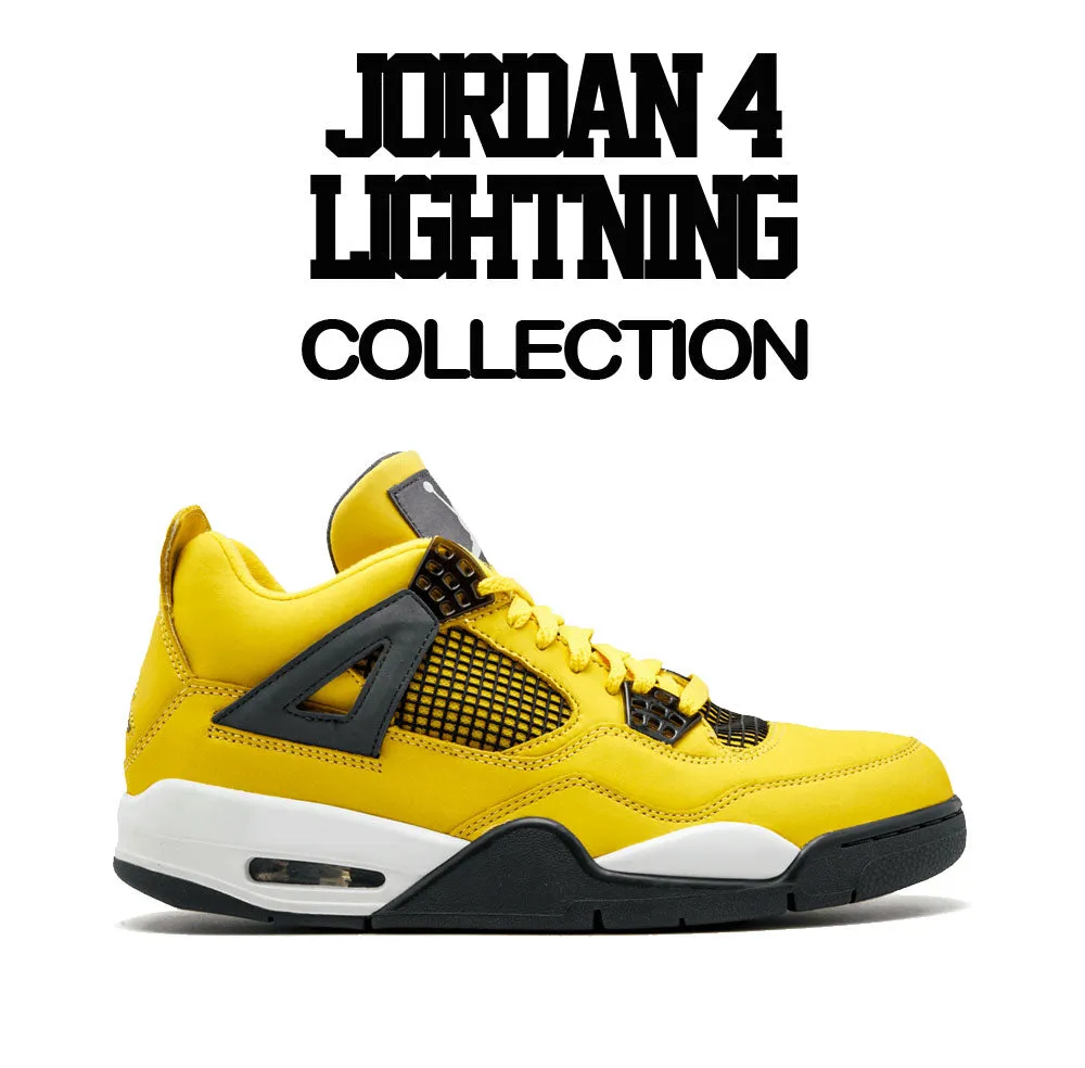 Retro 4 Lightning Shirt - Self Made - Yellow