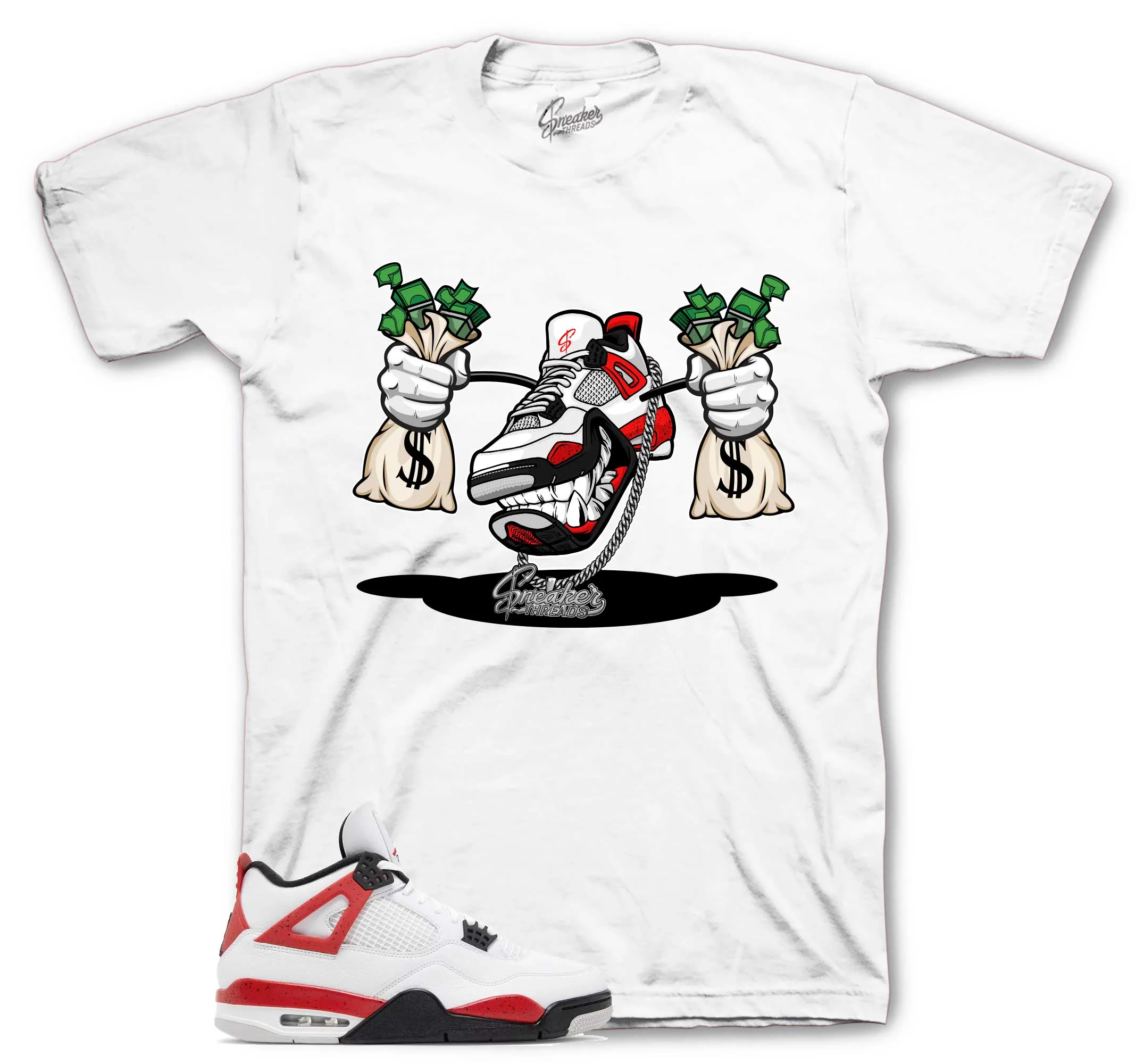 Retro 4 Red Cement Fly Kicks Shirt