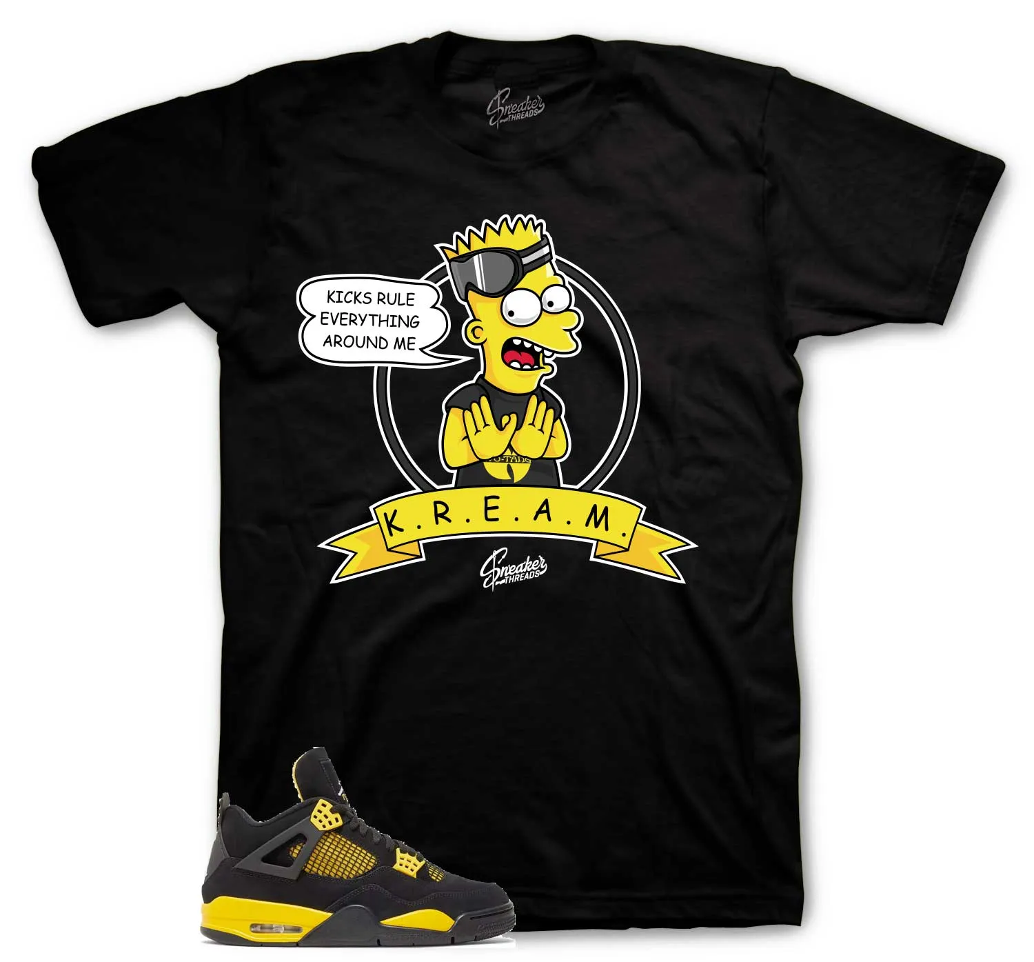 Retro 4 Thunder Kicks Rule Shirt