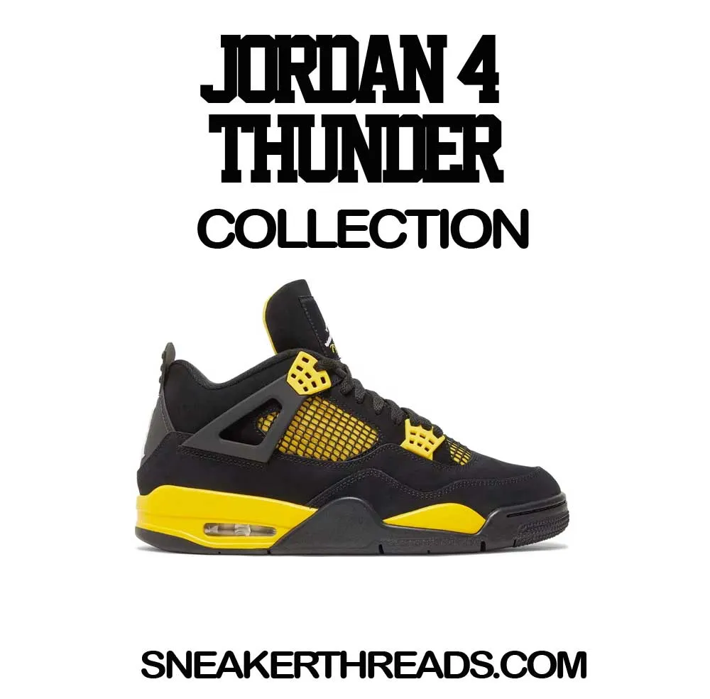 Retro 4 Yellow Thunder Shirt - All Dogs - Black