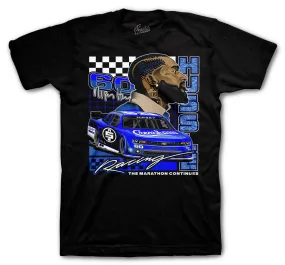 Retro 5 Racer Blue Crenshaw Racing Shirt