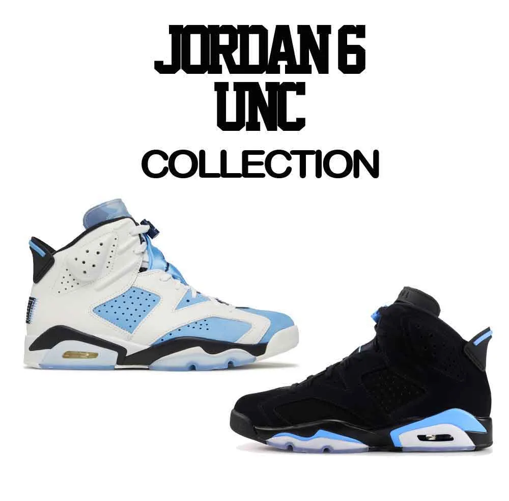 Retro 6 University Blue Shirt - Raging Face - Blue