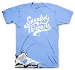 Retro 6 University Blue Shirt - ST Drip - Blue