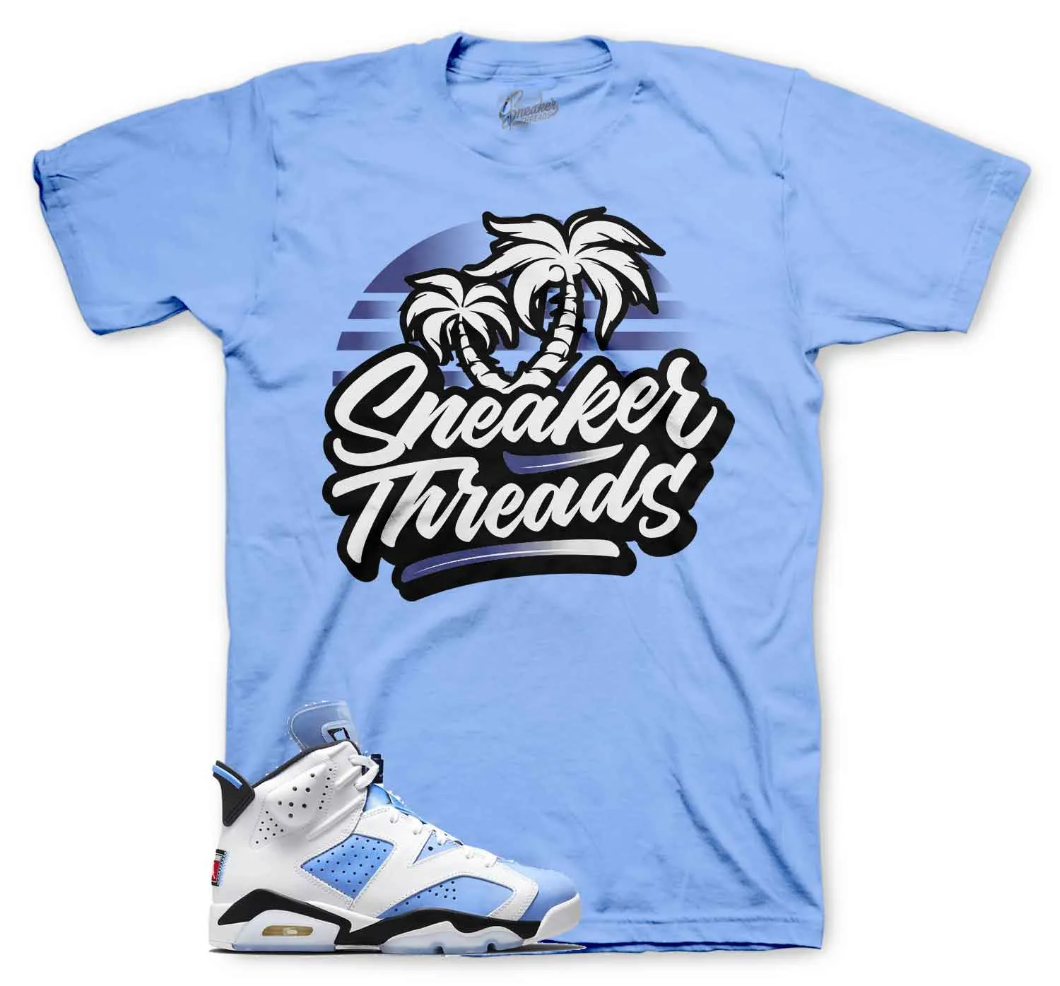 Retro 6 University Blue Shirt - ST Palms - Blue