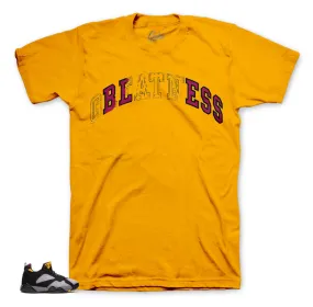 Retro 7 Low Bordeaux Shirt - Stitched Bless - Yellow