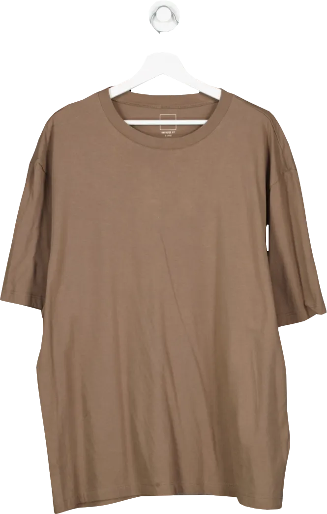 River Island Brown Oversize Fit Tee UK XL