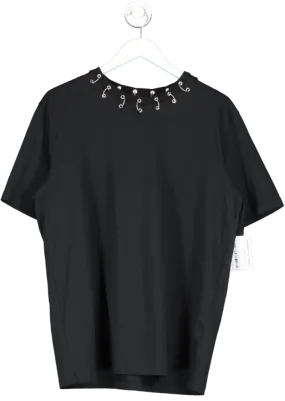 Rotate Black Oversized Ring T-shirt UK 8