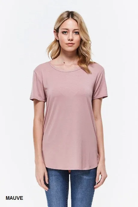 Round Neck Basic Tee Regular Size (Multiple Heathered Colors)