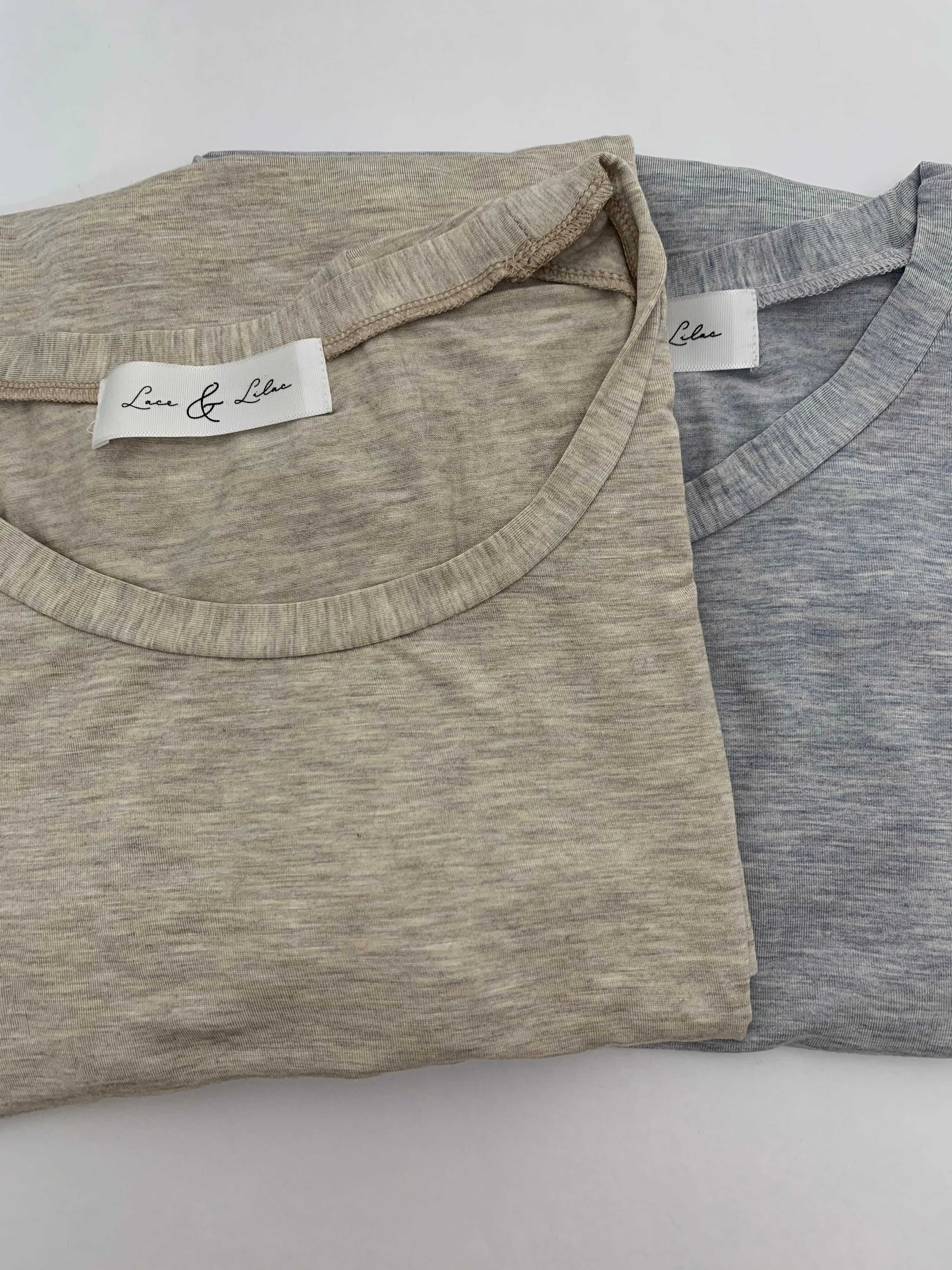 Round Neck Basic Tee Regular Size (Multiple Solid Colors)