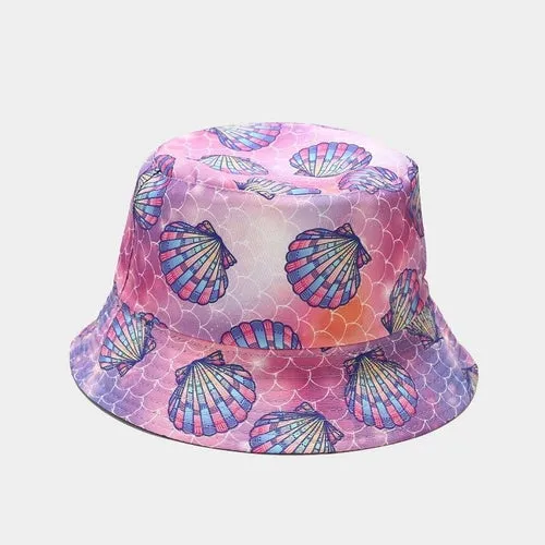 Sea Animal Print Double-sided Fisherman Cap