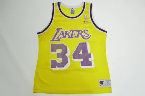 Shaquille O'Neal LA Lakers Vintage 90s Champion Basketball Jersey