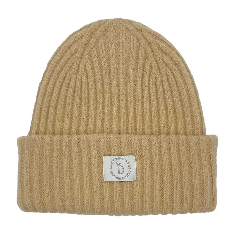 Solid Knitted Beanie Hat