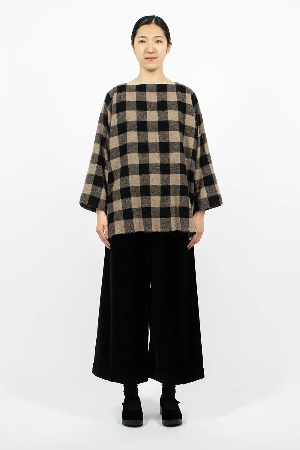 Square Check Shirt Brown/Black