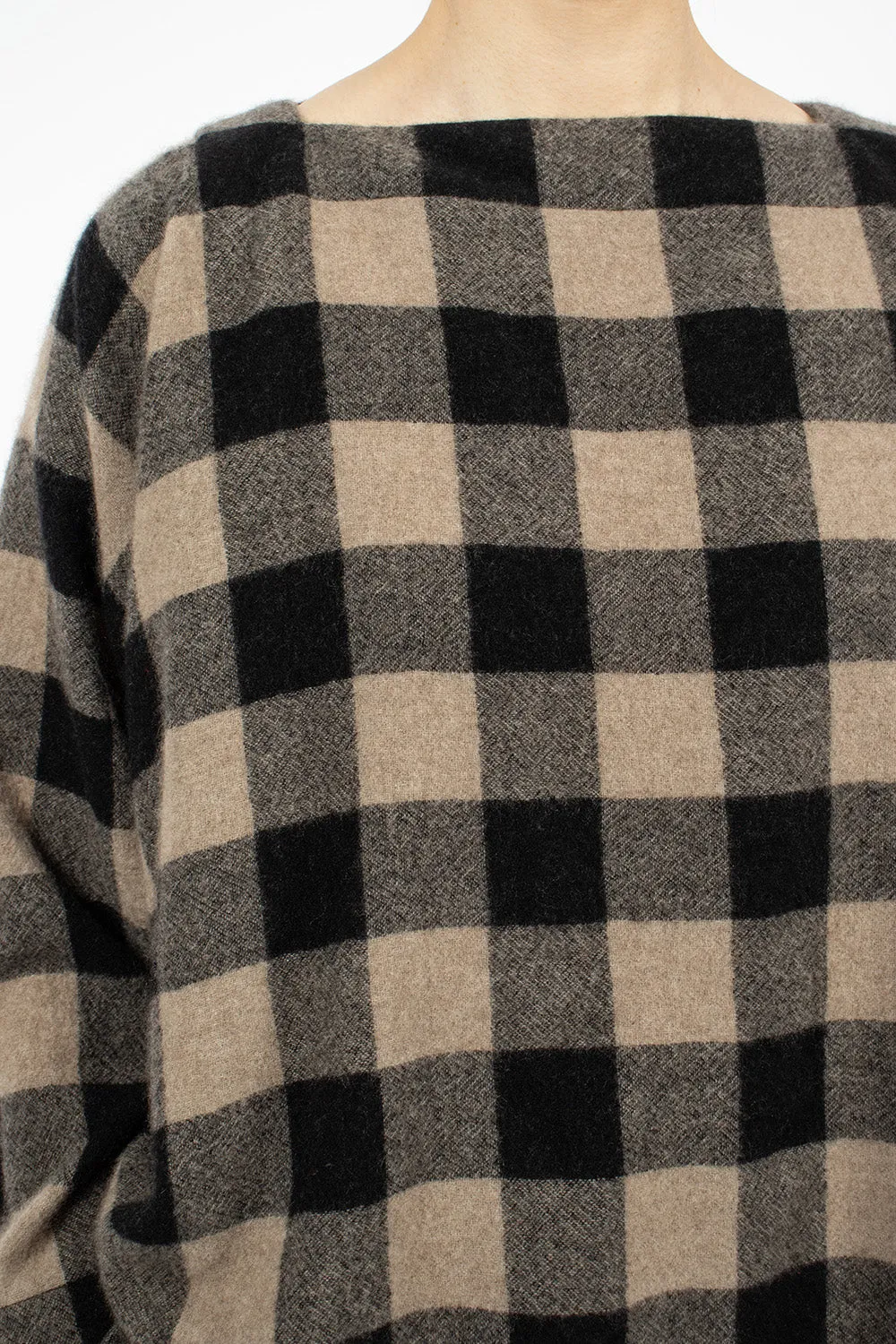 Square Check Shirt Brown/Black