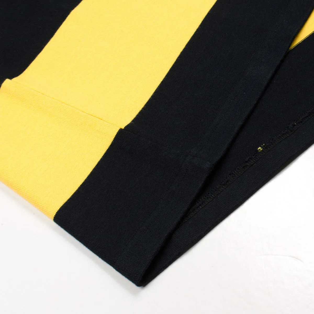 Stan Ray - Football T-shirt - Revival Black / Book Yellow Stripe