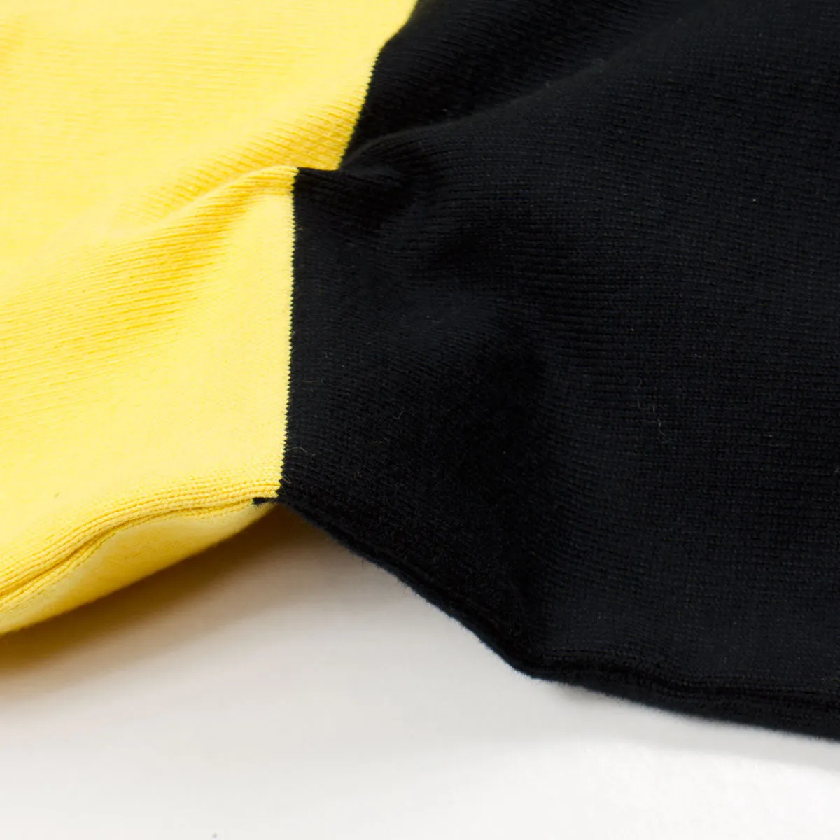 Stan Ray - Football T-shirt - Revival Black / Book Yellow Stripe