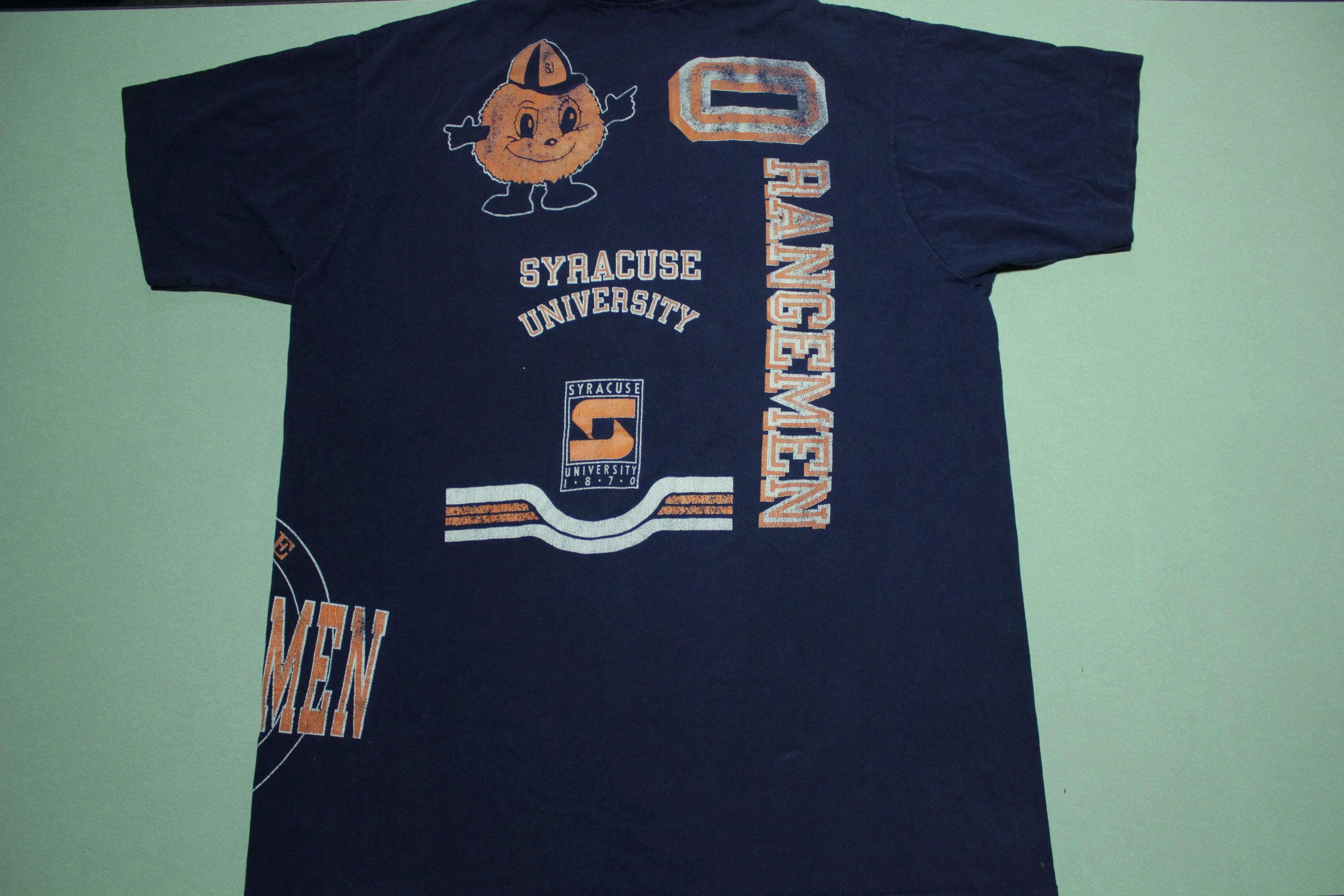 SU Syracuse University Home of the Orangemen Vintage 80's 90's Single Stitch T-Shirt