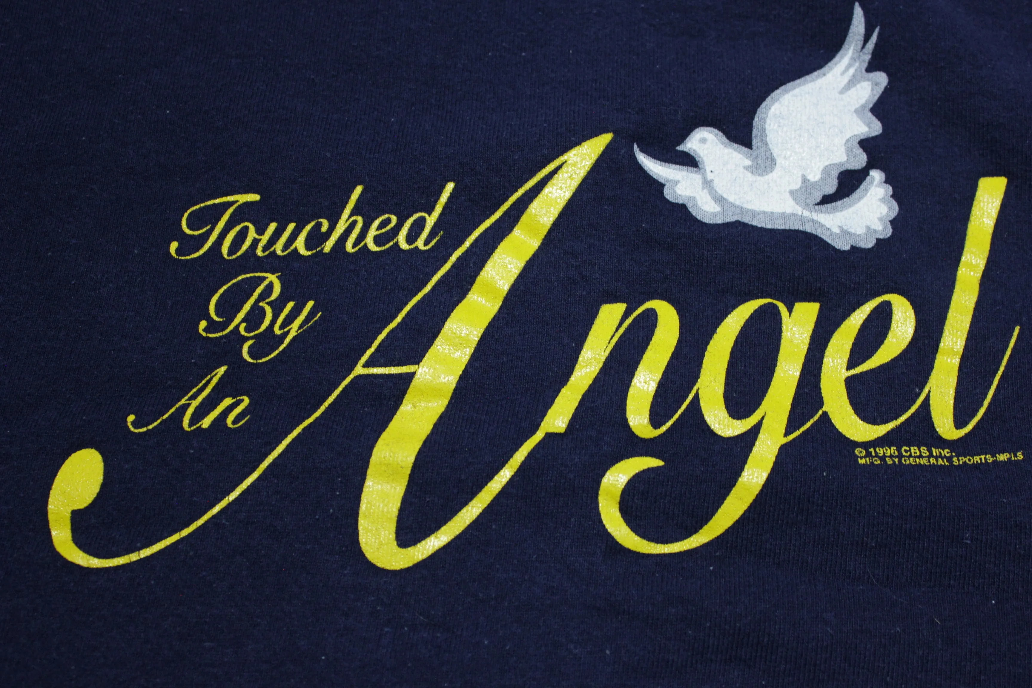 Touched By An Angel Vintage 1995 Licenesed CBS Promo Crewneck 90's Sweatshirt