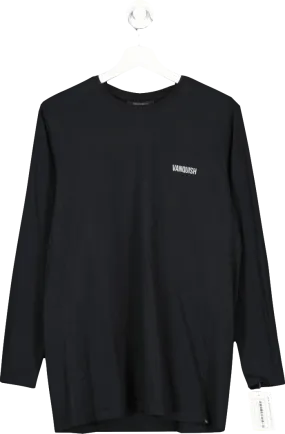 Vanquish Black Classic Slim Fit Long Sleeve T Shirt UK L