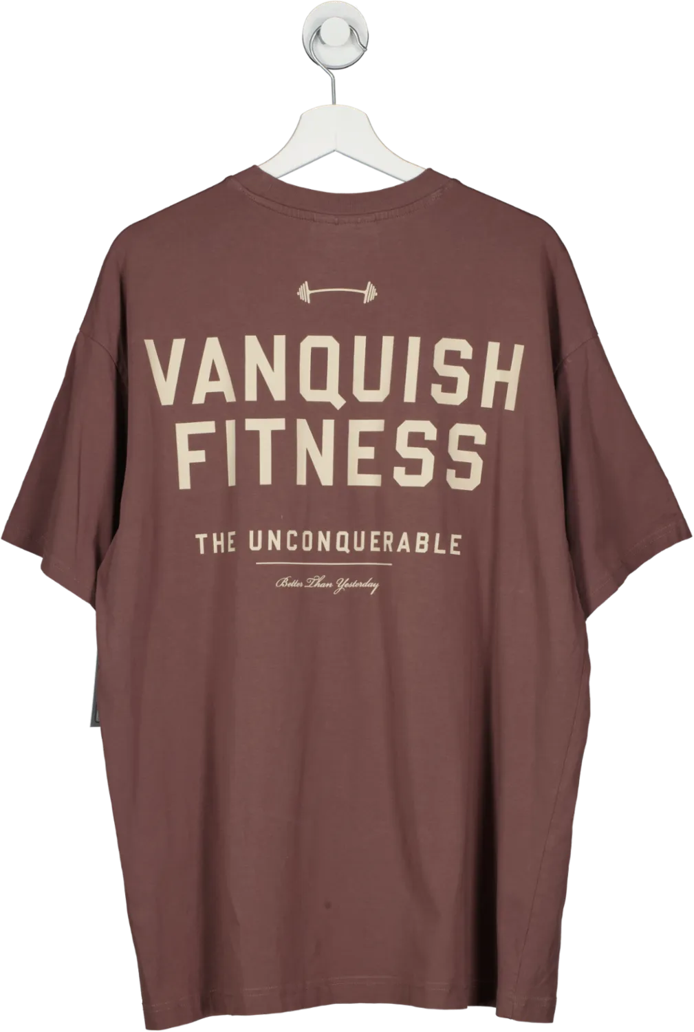 Vanquish Brown Fitness Oversize T Shirt UK L