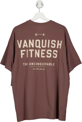 Vanquish Brown Fitness Oversize T Shirt UK L